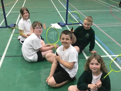 Image of Budding badminton players!