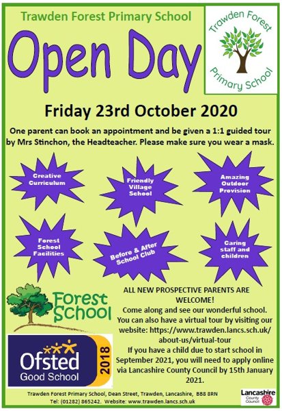 Image of OPEN DAY - OCTOBER 2020