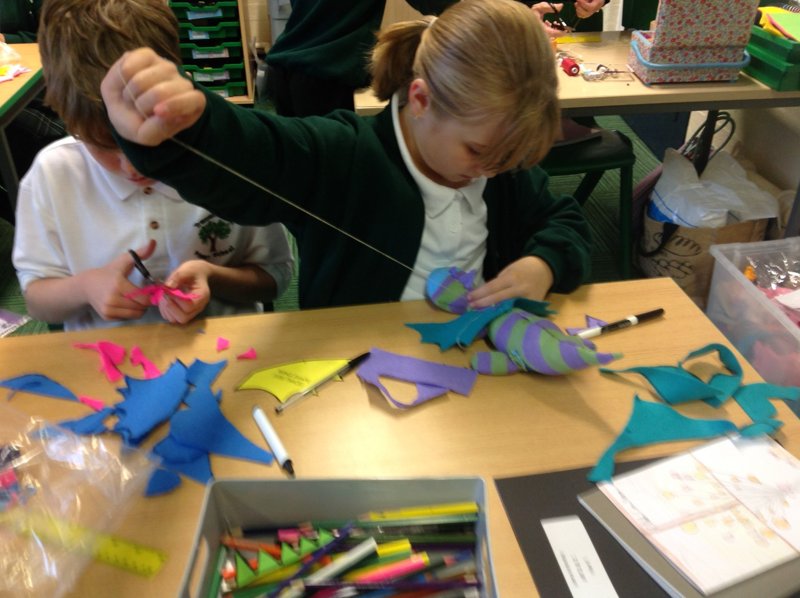 Image of Year 5 have brought their dragons to life!